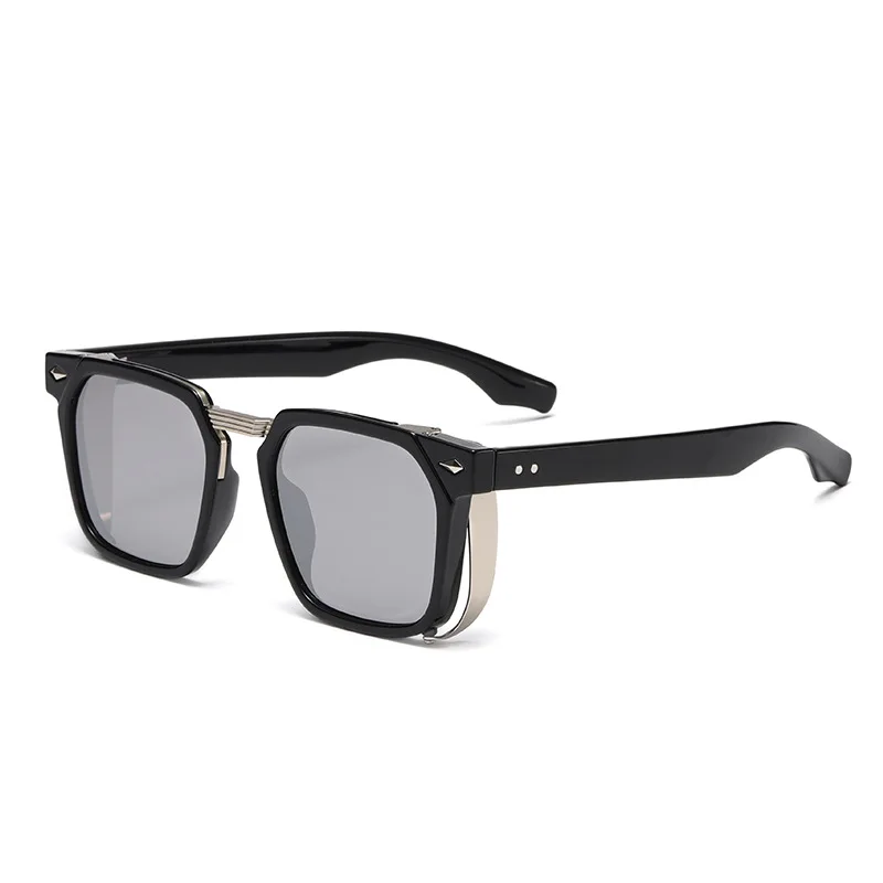 

Солнцезащитные очки Y2k в стиле панк для мужчин и женщин, роскошные брендовые дизайнерские солнечные очки с заклепками, с защитой UV400