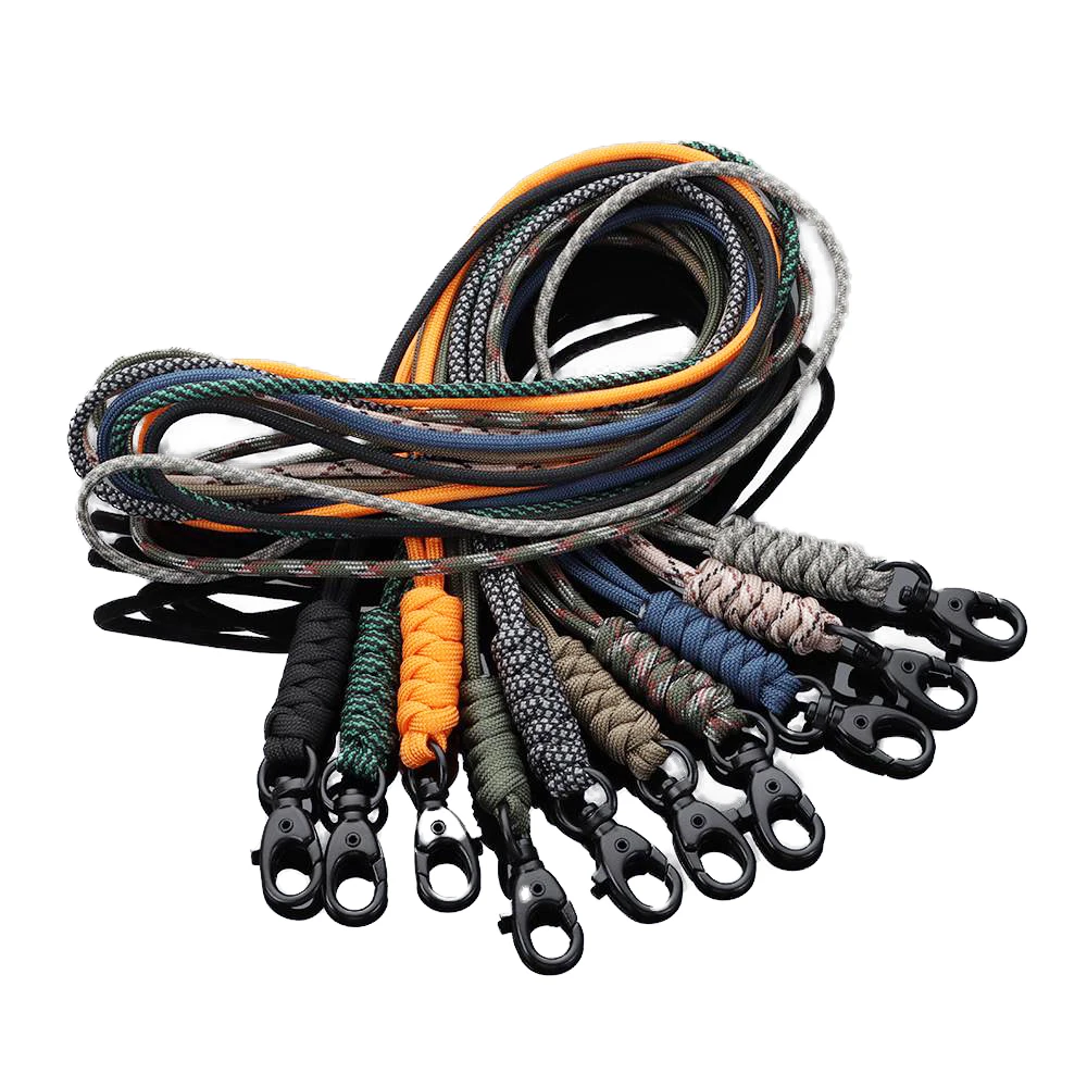Rotatable Buckle Key Ring High Strength Cord Lanyard Mobile Phone Keychain Lanyard Neck Strap Paracord