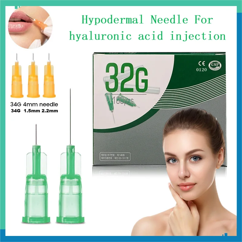 Eyelid Tools Painless small needle 32G 6/13/4mm painless beauty ultrafine 34G *4mm ,34G * 1.5mm ,34G 2.5mm syringes Needles Tool