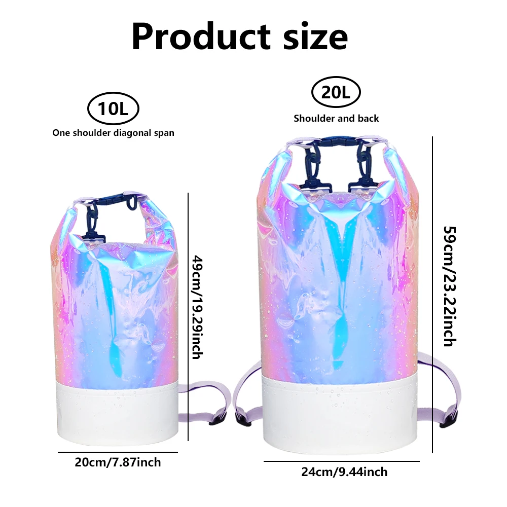 Waterproof PVC Beach Bag Backpack for Outdoor Sports