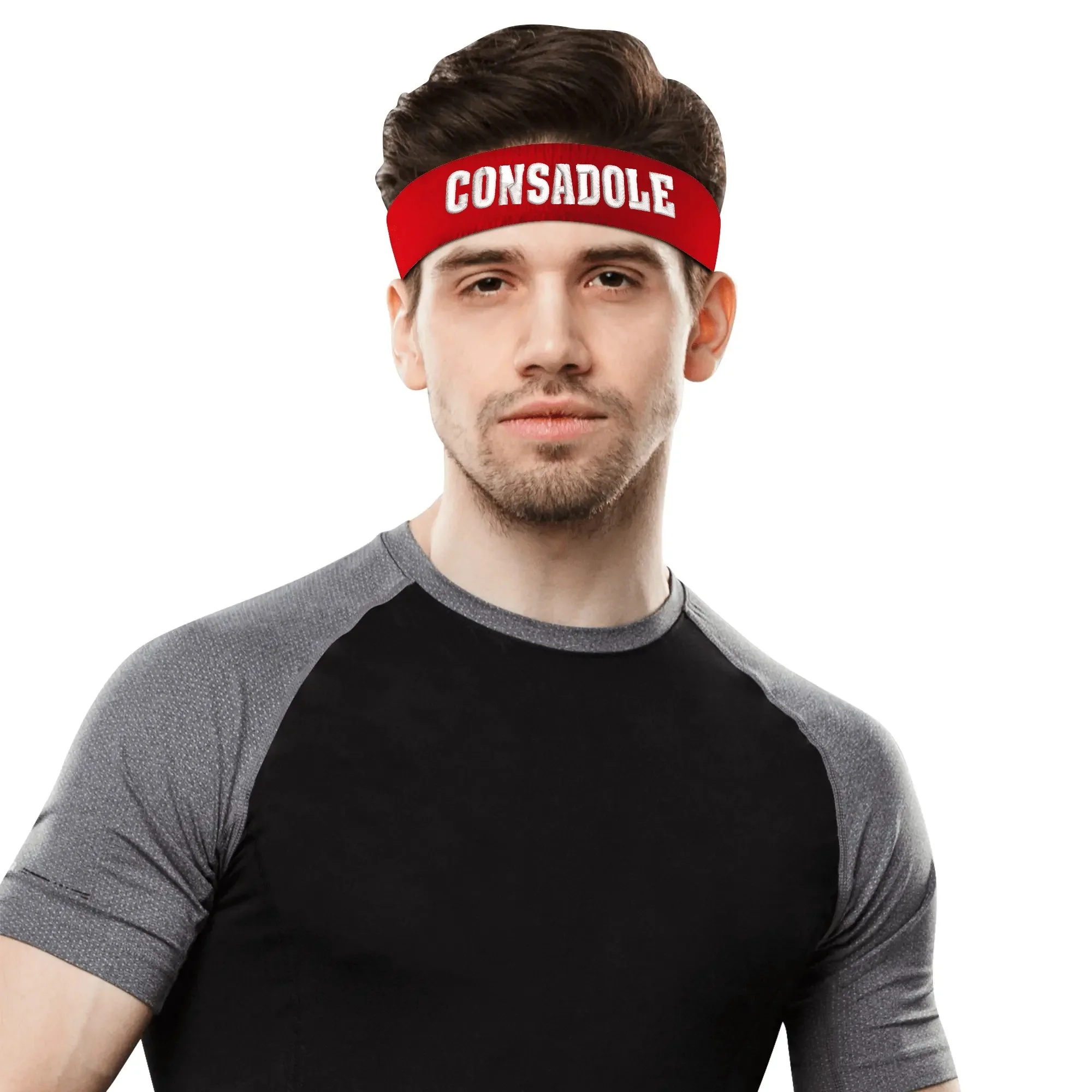 コンサドーレ Consadole Football Embroidered Sports Headband Mens Womens Sweat-absorbing DIY Custom Running Sweat-proof breathable