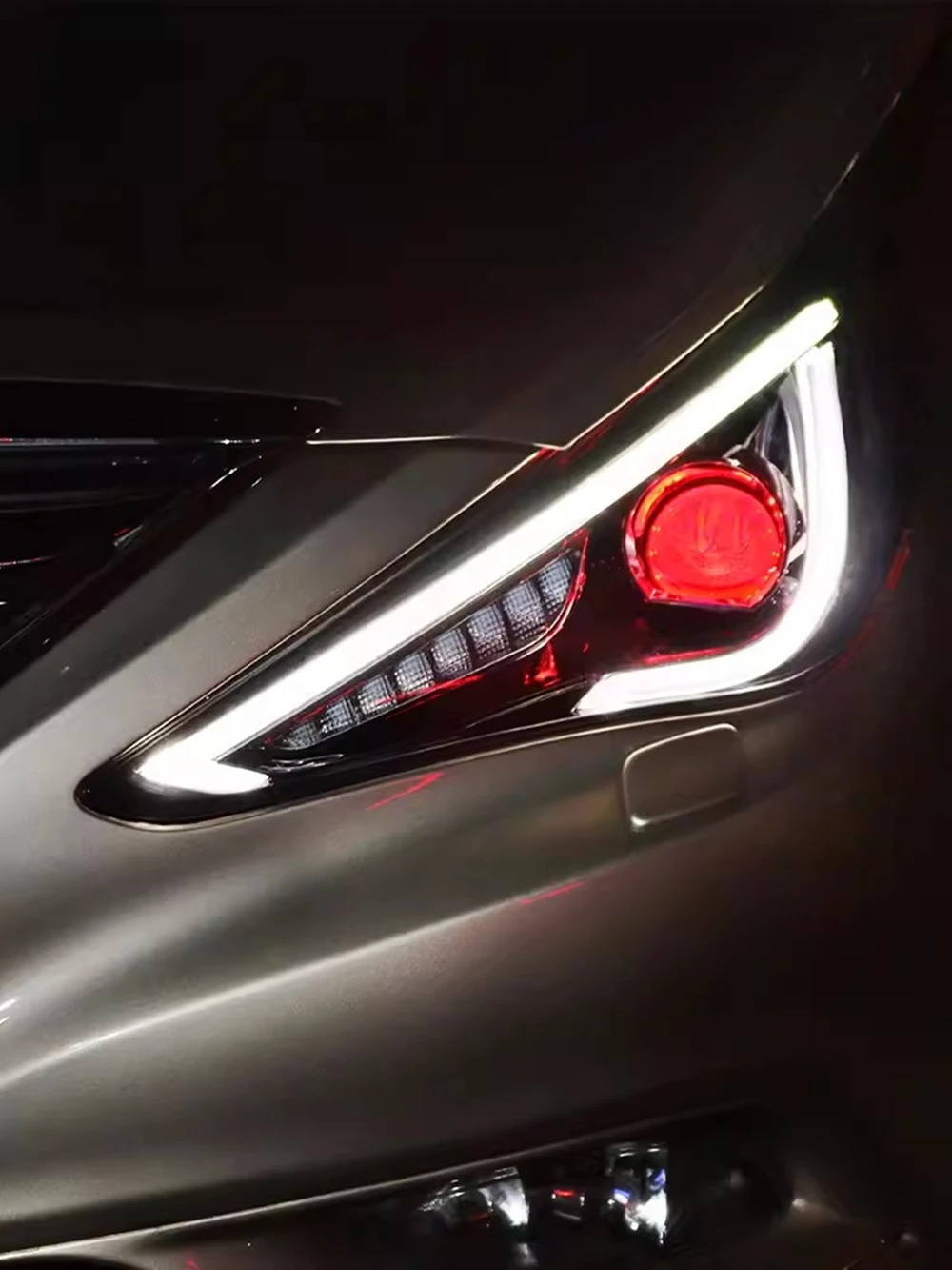 

2 шт., Автомобильные светодиодные передние фары для Hyundai Sonata