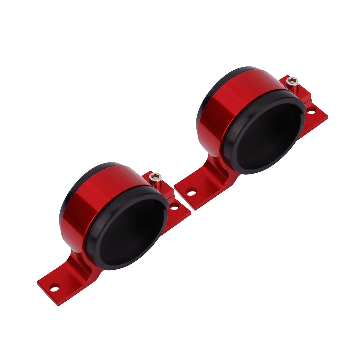 연료 펌프 단일 마운트 브래킷 연료 필터 외부 브래킷 클램프 크래들, 레드 60mm, 044 BOSCH 380LPH 300LPH 용, 2 개