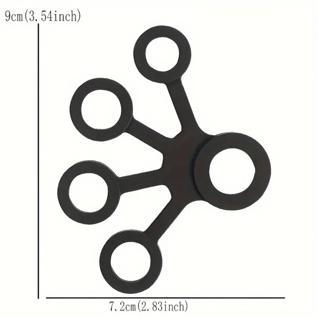 1pc Finger Grip Silicone Ring Exerciser Antistress Resistance Band Fitness Stretcher 3 Levels Finger Sensory 2