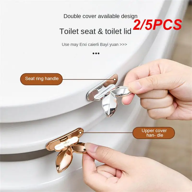 2/5PCS Toilet Lid Handle 20g Elegant Handle Preferred Material Simple Shape Lid Labor-saving Home Supplies Lid Handle Tricolor