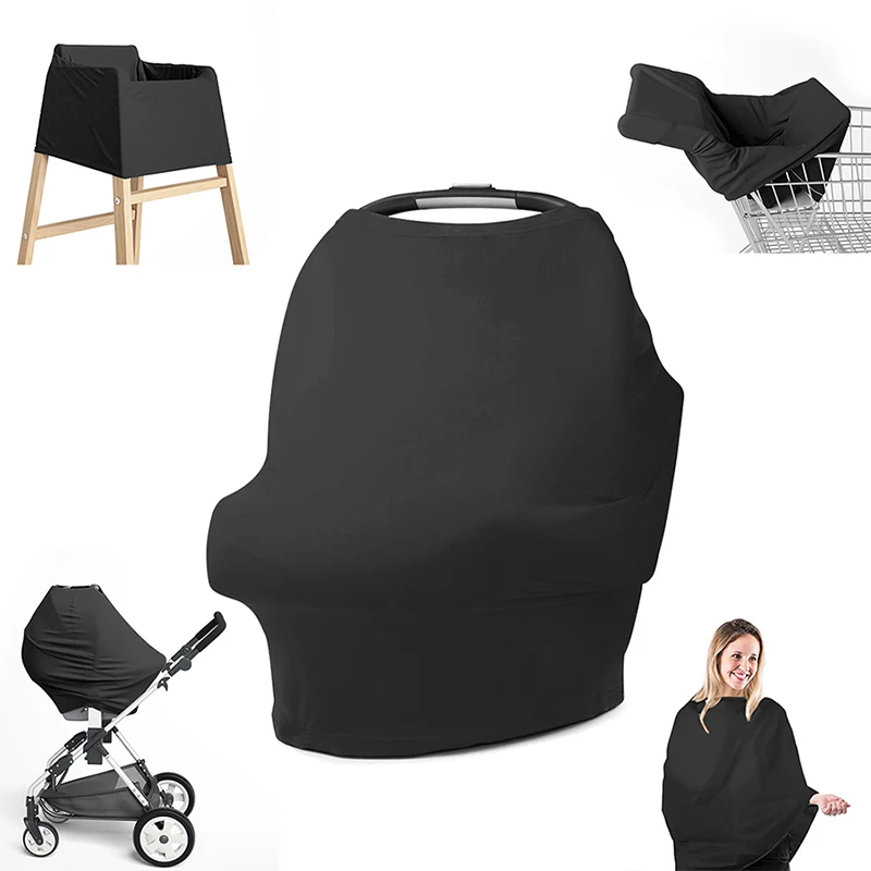 Multifunctional Baby Breastfeeding Cover Car Seat Cover Canopay Extra Soft And Stretchy Breathable Multi-use Baby Stroller