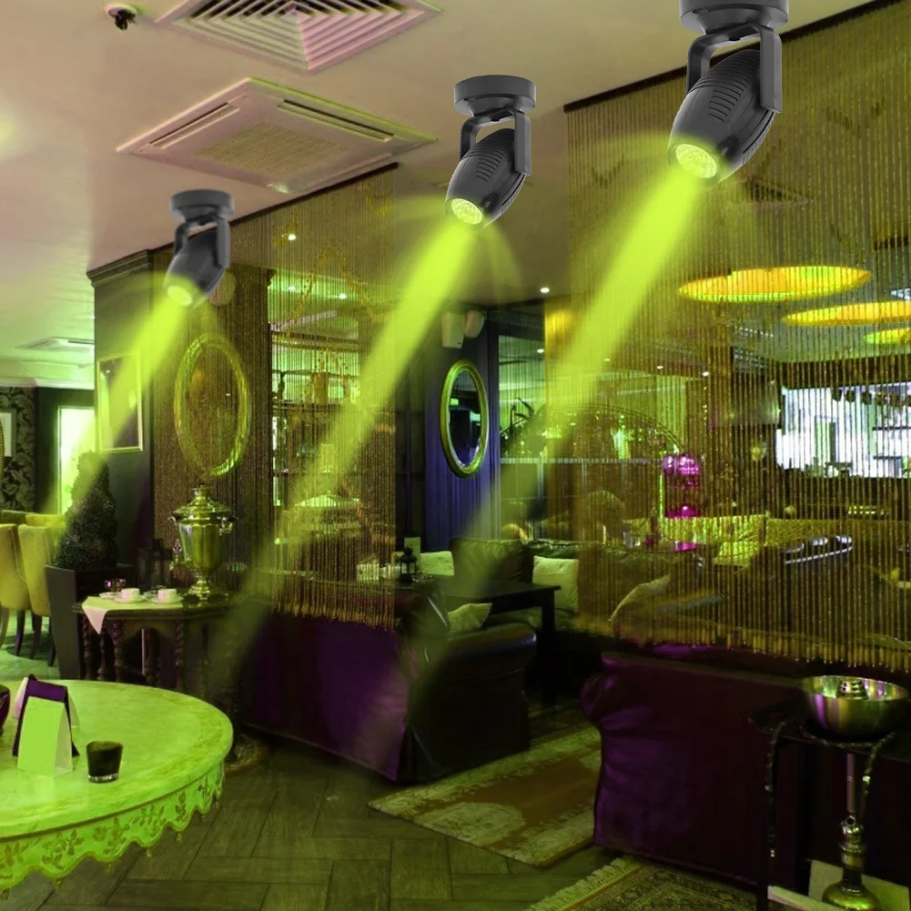 85-265V RGB LED Stage Light 360 Degree Adjustable KTV Bar Wedding Party Black Night Lamp Disco Spotlight Projector 6