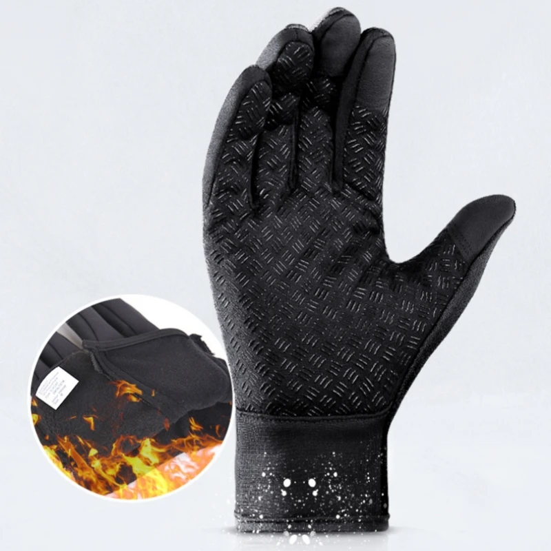 Outdoor Sports Touch Screen Non Slip Wind Fleece Warm Mountain Riding Gloves cycling gloves running gloves warm gloves sports gloves