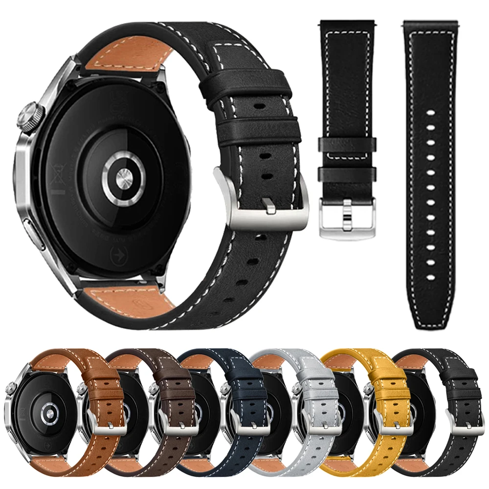 Premium Soft Leather Watch Strap - Versatile 20mm/22mm Band