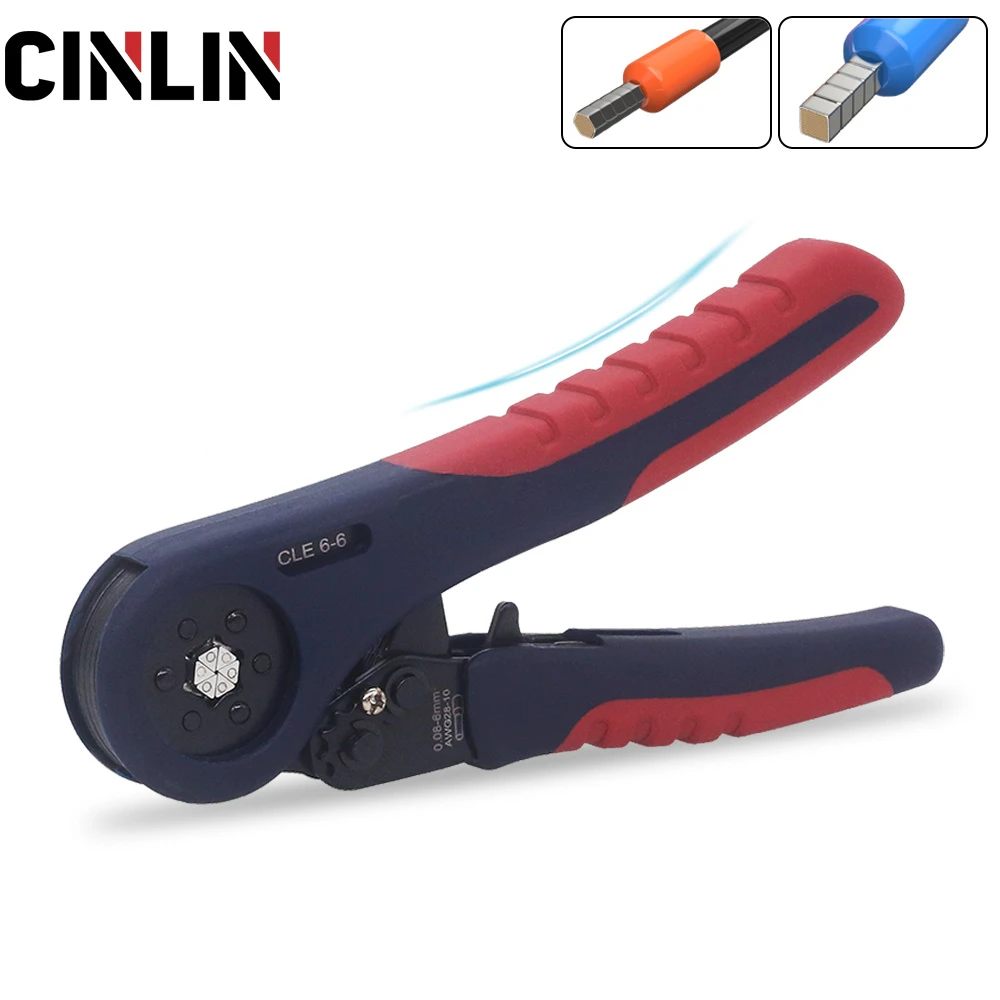 2022 New! Tubular Bootlace Terminals VE&TE Crimping Pliers & Terminal Set Min 0.08mm Hand Tools Electrician Crimper HSC8 6-6 10S 6 point wrench set