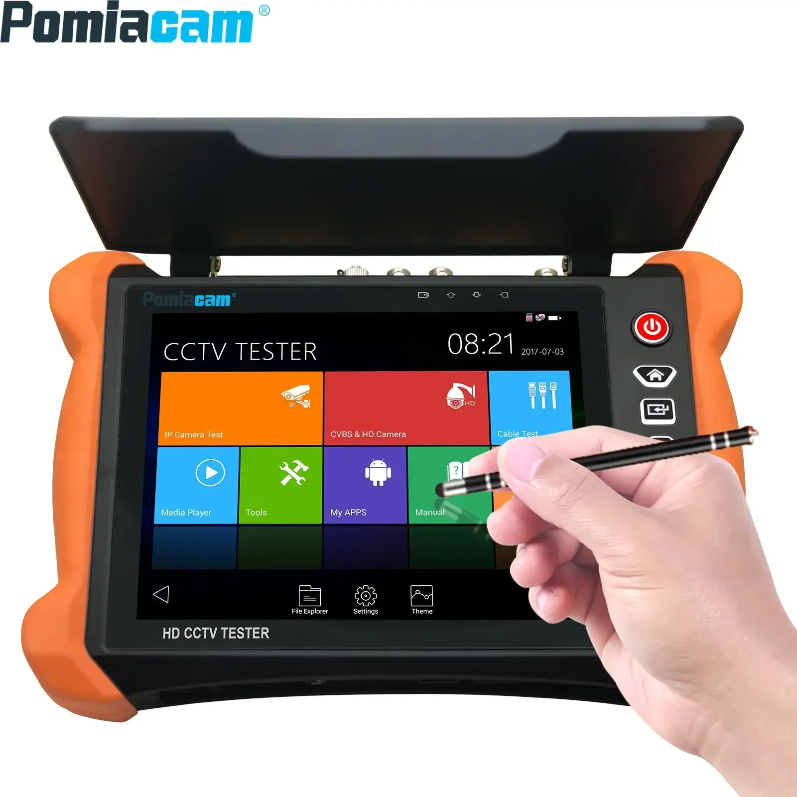 Muslimature Complete Tester Cctv Hd Con Display Retina Da 8 Pollici 2K Con Telecamera Ip 8Mp Cvi Tvi Ahd Ex-Sdi Hd-Sdi 3G-Sdi