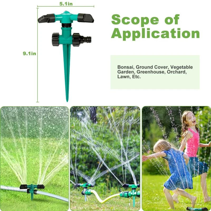 

1PC Garden Sprinkler For Lawn Rotating 360 Degree Covering Large Area Up To 2,000 Sq. Ft, Automatically Irrigation For Yard
