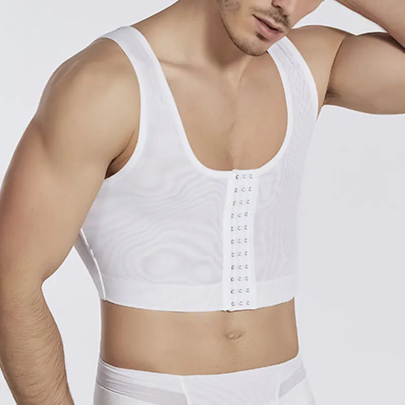 Mens Body Shaper Compression Vest Abdomen Shapewear Tummy Slimming Sheath Gynecomastia Shapers Corset Tank Tops