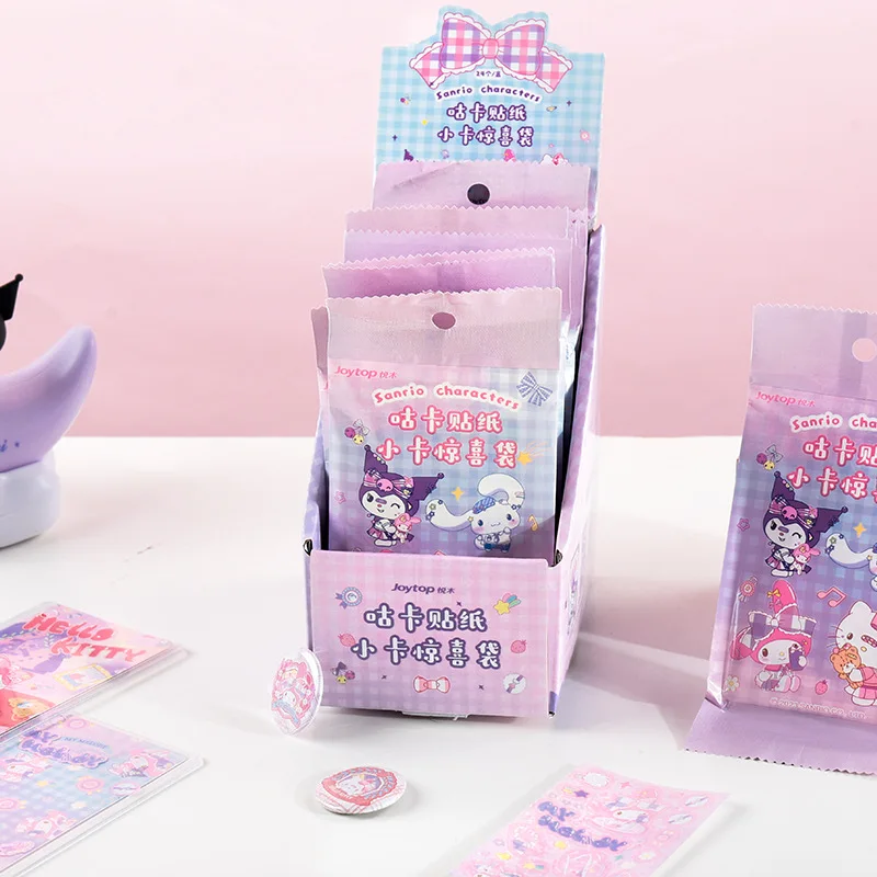 Sanrio Hello Kitty Joytop Yuemu JK Academy-Guka Sticker Small Card My Melody Surprise Bag Cartoon Sticker Student Stationery