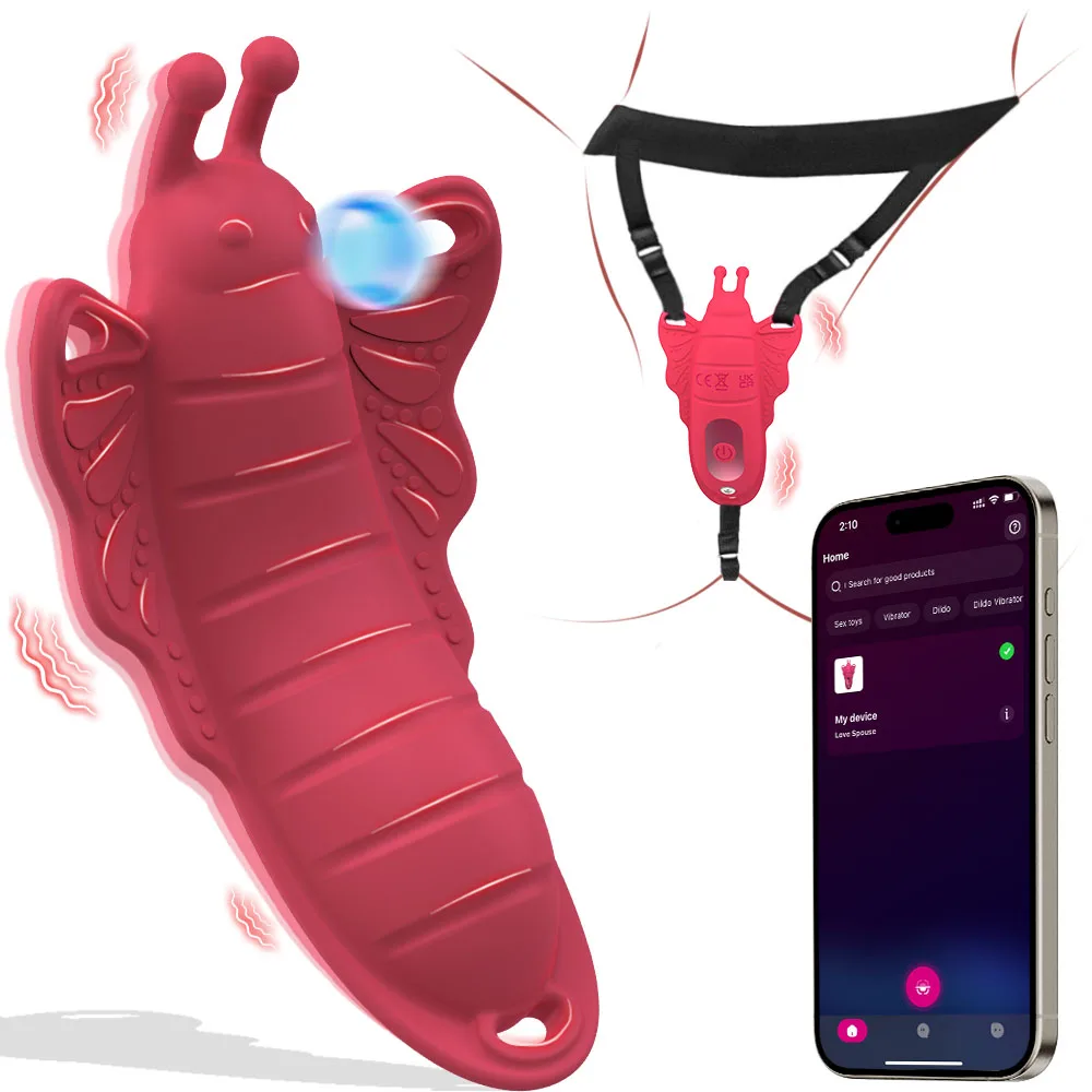 Frauen APP Control Klitoris Vibrator Tragbare Vibrierende Höschen Weibliche Sex Spielzeug Klitoris Stimulator Erwachsene Massagegerät 1