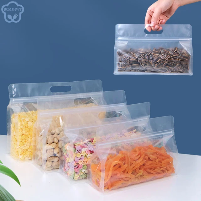 Conteneurs Étanches pour le Stockage d'Aliments, accessoires réutilisables, en silicone, à fermeture éclair 1