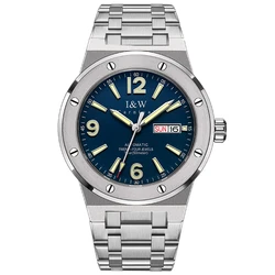 Switzerland I&W Mechanical Watch For Men Carnival Luxury Automatic Wrist Watch 50M Waterproof NH36A Reloj Hombre Metal Band