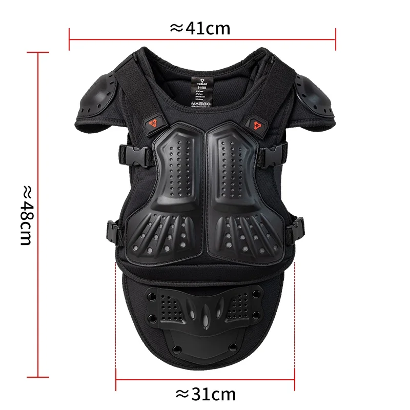 VEMAR Kids Motorcycle Body Armor Child Boys Girls Children Roller Skating Bike Sports Chest Spine Shoulder Protection Moto Armor