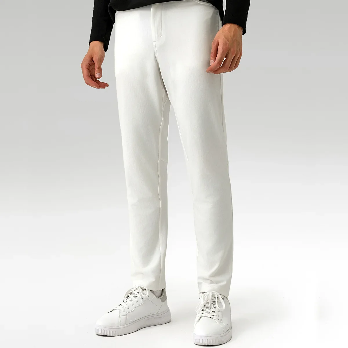 ABC men's casual suit pants for business commuting, comfortable fitness, breathable, quick drying pants 3
