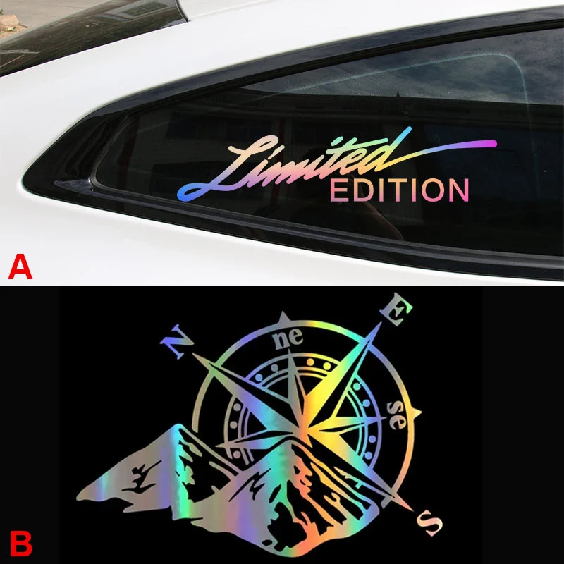 

Car Laser Sticker Mountain Auto Motorcycle Bicycle Stickers Limited Edition Pattern Car Body Styling Decoration Decals