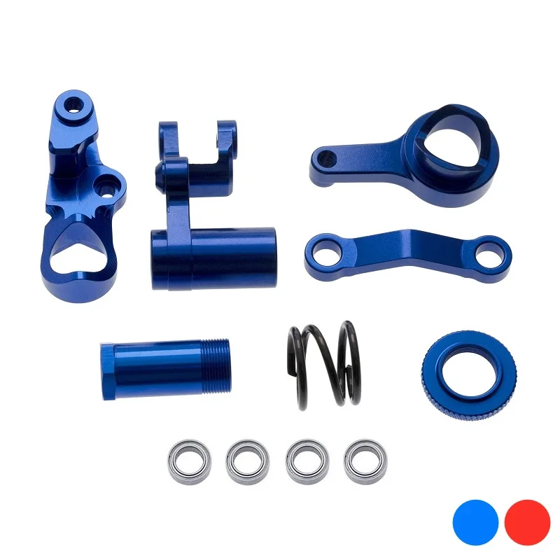 Alloy Steering Bellcranks Drag Link With Ball Bearings - Upgrade Part For Traxxas Slash/Rustler/Bandit 2WD RC Cars (Green)