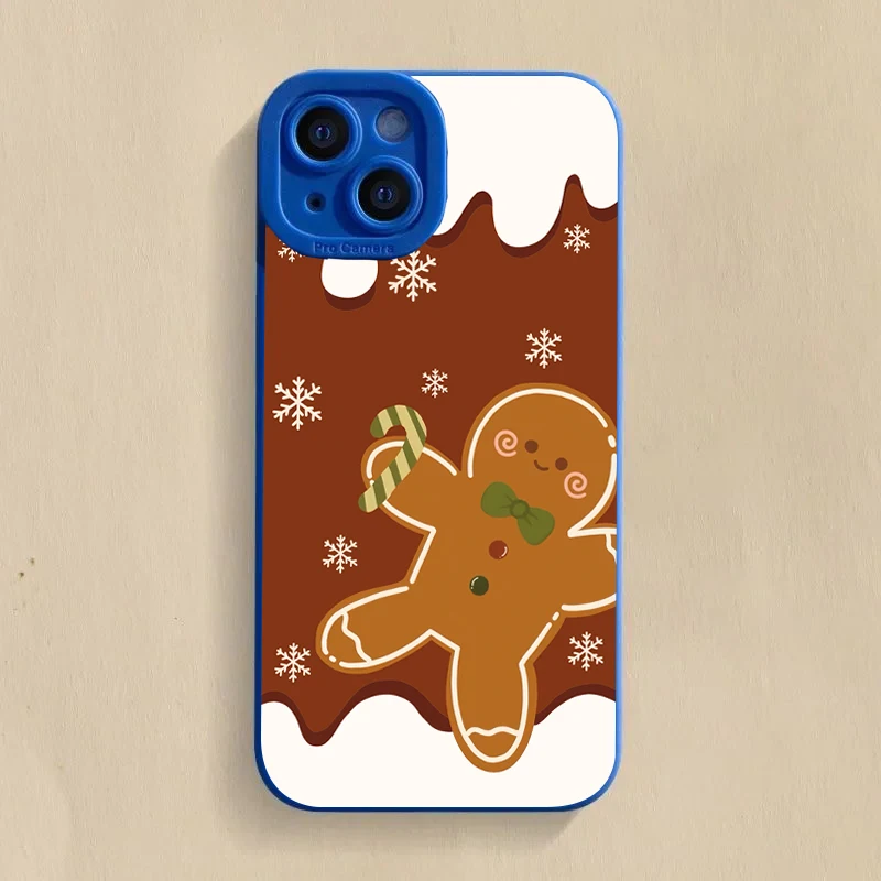 thumbnail image 1 of Funda para iPhone 16 15 14 13 12 11 Pro Max X XR XS 7 8 Plus SE 2020 cubierta de teléfono suave de silicona a prueba de golpes de Navidad de dibujos animados de lujo, 1 of 5