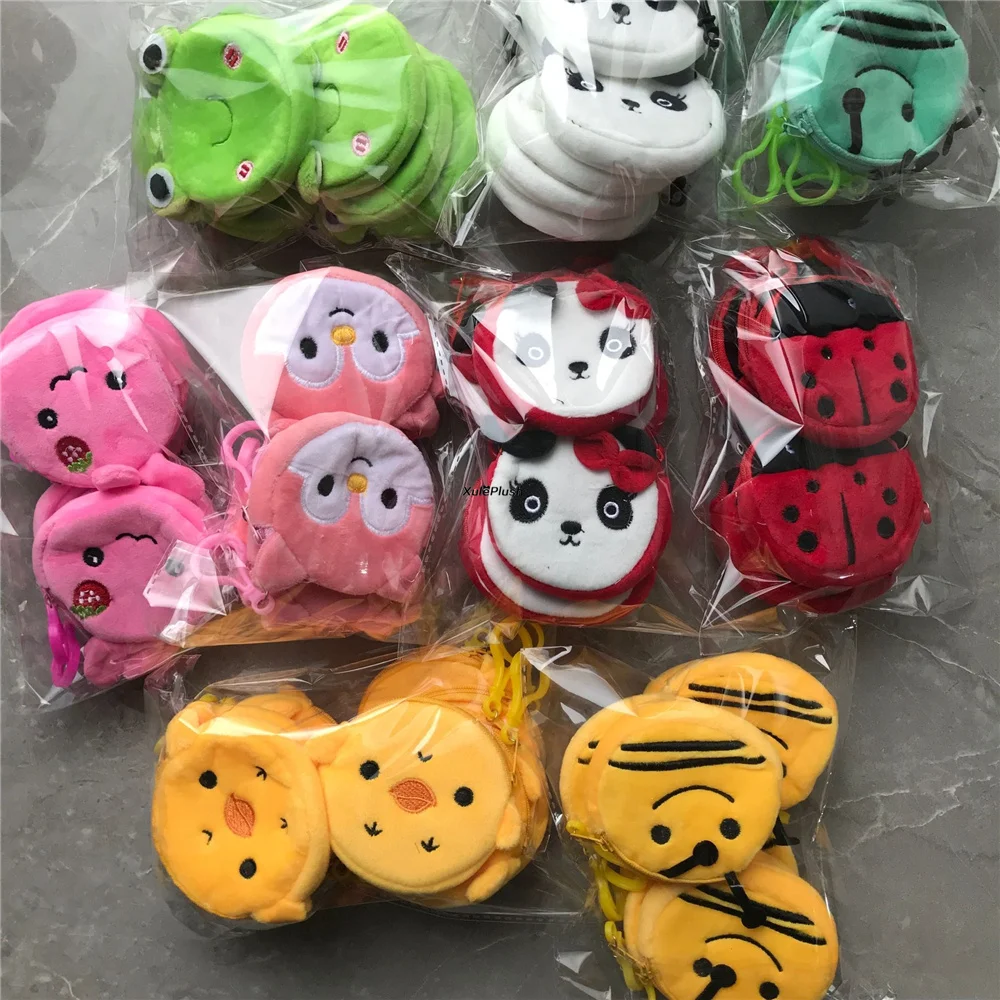 10PCS 멀티 디자인, 동물 플러시 장난감 가방, 아이의 작은 작은 플러시 체..