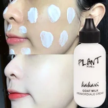 

Goat Milk Lazy Liquid Foundation Waterproof Full Cover Dark Circles Foundation Cream Moisturizing Brighten Face Makeup Cosmetic