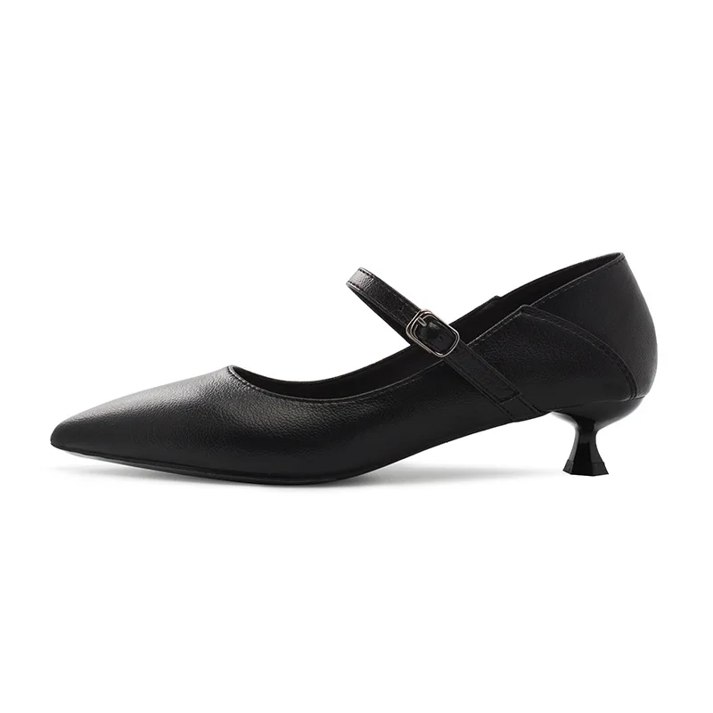 Pumps with Low Heels - black suede | Small Size | Pumps | Stravers Shoes