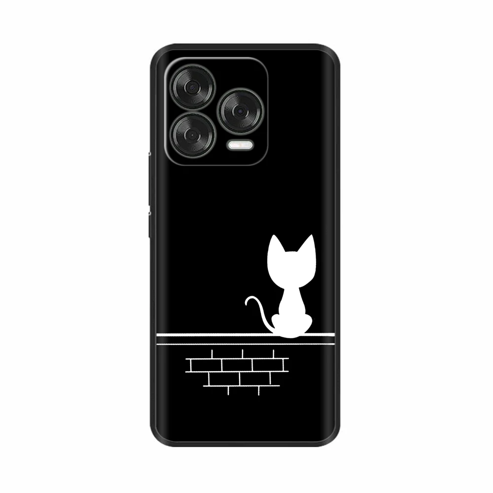 Luxury Black Silicone Back Cover - Elegant Design Case