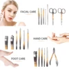 New Nail Cutter Set Stainless Steel Nail Clippers Set Gradient Black Gold Manicure Set Pedicure Scissors Makeup Beauty Tool 2