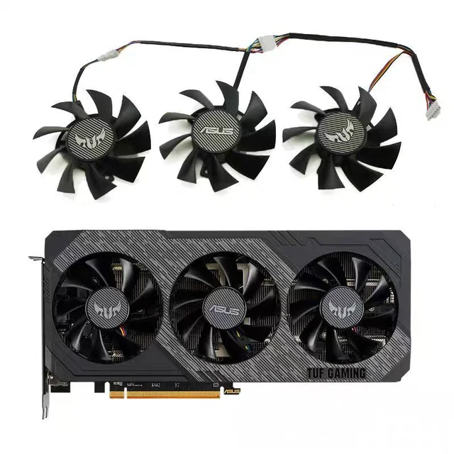 75mm FD8015U12D RX 5700 RX 5700 XT gpu cooler for ASUS GTX 1660 Ti  