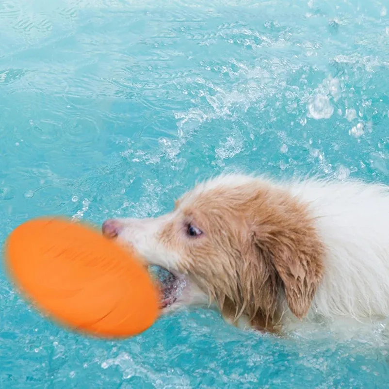 Pet Dog Flying Disk Toy Flying Saucer Puppy Interactive Training Floatable Water Pet Outdoor Training Supplies Throwing Type Toy 5