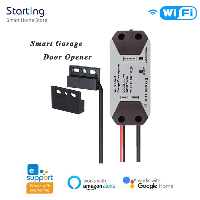 eWelinkWiFiSmartGarageDoorOpenerSwitchGarageDoorControllerAPP