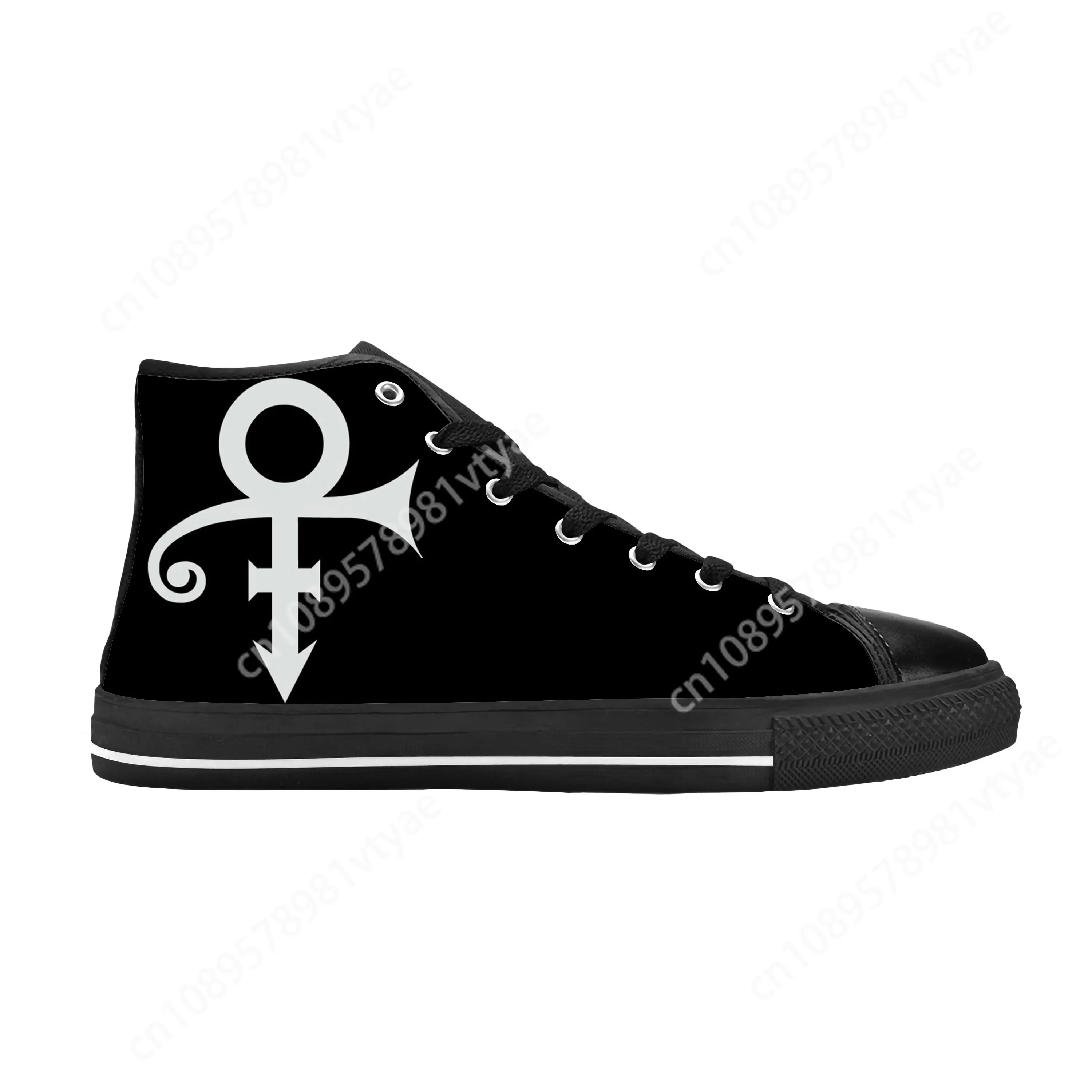 Prince Rogers Nelson Purple Rain Love Symbol Cool Casual Cloth Shoes High Top Comfortable Breathable Custom Men Women Sneakers 2