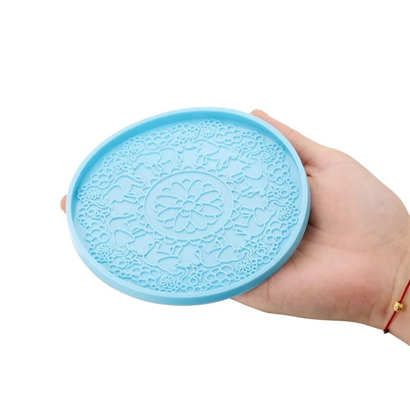 Mandala Coaster Silicone Mold DIY Epoxy Resin Mold Concrete Casting Plaster Craft Coaster Home Decoration Placemat Making Tool silicone mold