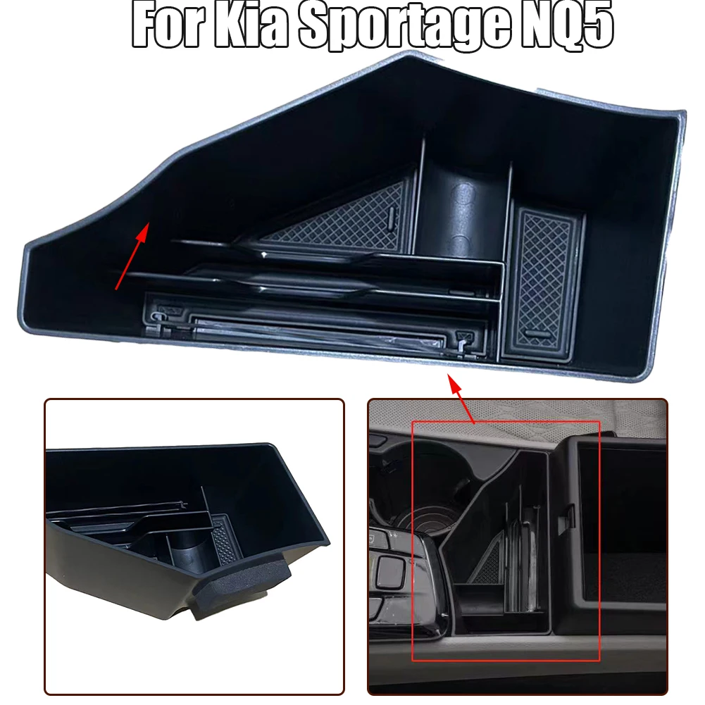 

Контейнер для хранения центральной подлокотника консоли для Kia Sportage NQ5 2021-2023 аксессуары внутренний держатель аккуратный Органайзер