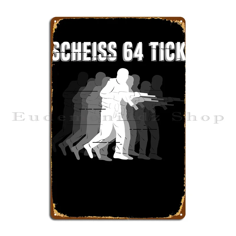 

64 Tick Gamer Gaming Metal Plaque Personalized Customize Designing Character Club Tin Sign Poster