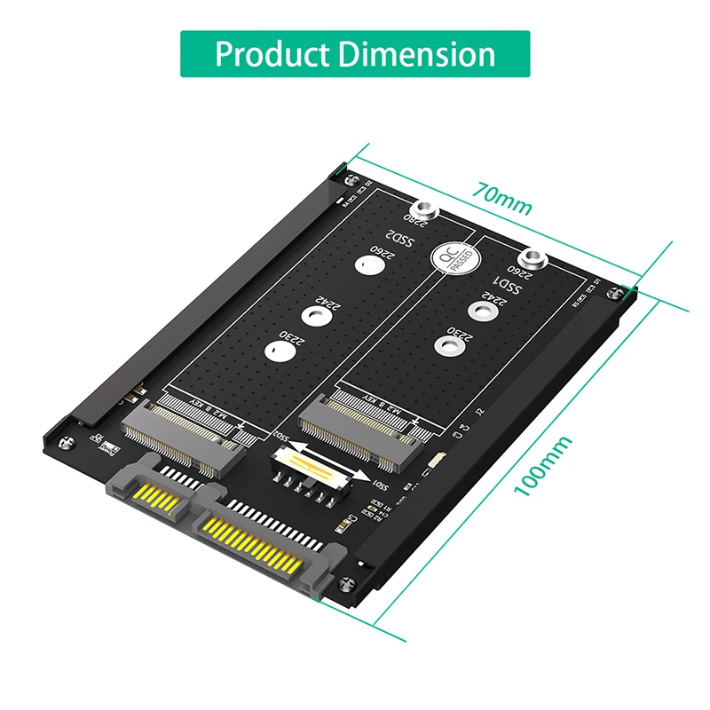  B + M Ű ݼ ̽, M.2 NGFF SSD 2.5 ġ SATA 3.0, 6Gbps   ī, Ŭ  M2 SATA SSD  , ǰ
