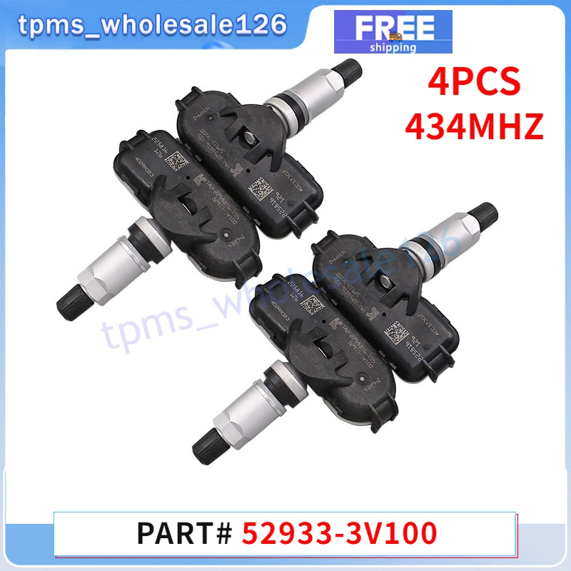 52933-3V100 автомобильный Фотодатчик TPMS 4 шт. для 2011 2012 2013 Hyundai i40 VF Azera система контроля давления в шинах