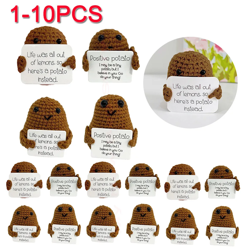 Cartes d'Affirmation de Pomme de Terre Positive, Mignon, Beurre de Laine  Ogo avec Carte, Positivité Amusante, Cadeaux de Bonne Chance, Décoration de  la Maison, 1-10 Pièces - AliExpress