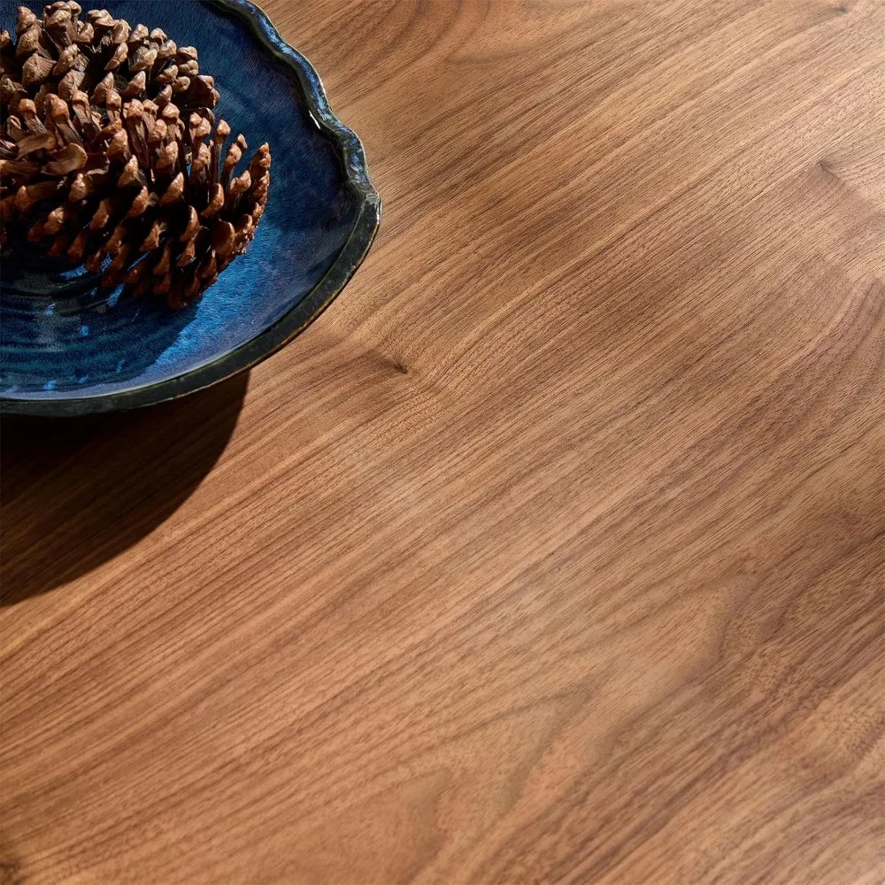 Walnut Coffee Table Modern Handcraft Drum Wooden Solid Wood Veneer Tea Tables for for Living Room Apartment, Coffee Table 3