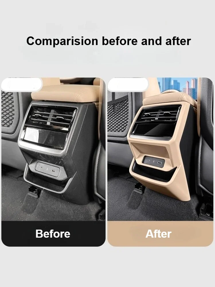 Car Rear Air Outlet Anti Kick Cover ABS Anti-scratch Protective Plate Car Interior Accessories For Geely Monjaro Xingyue L 2025 detail image 2
