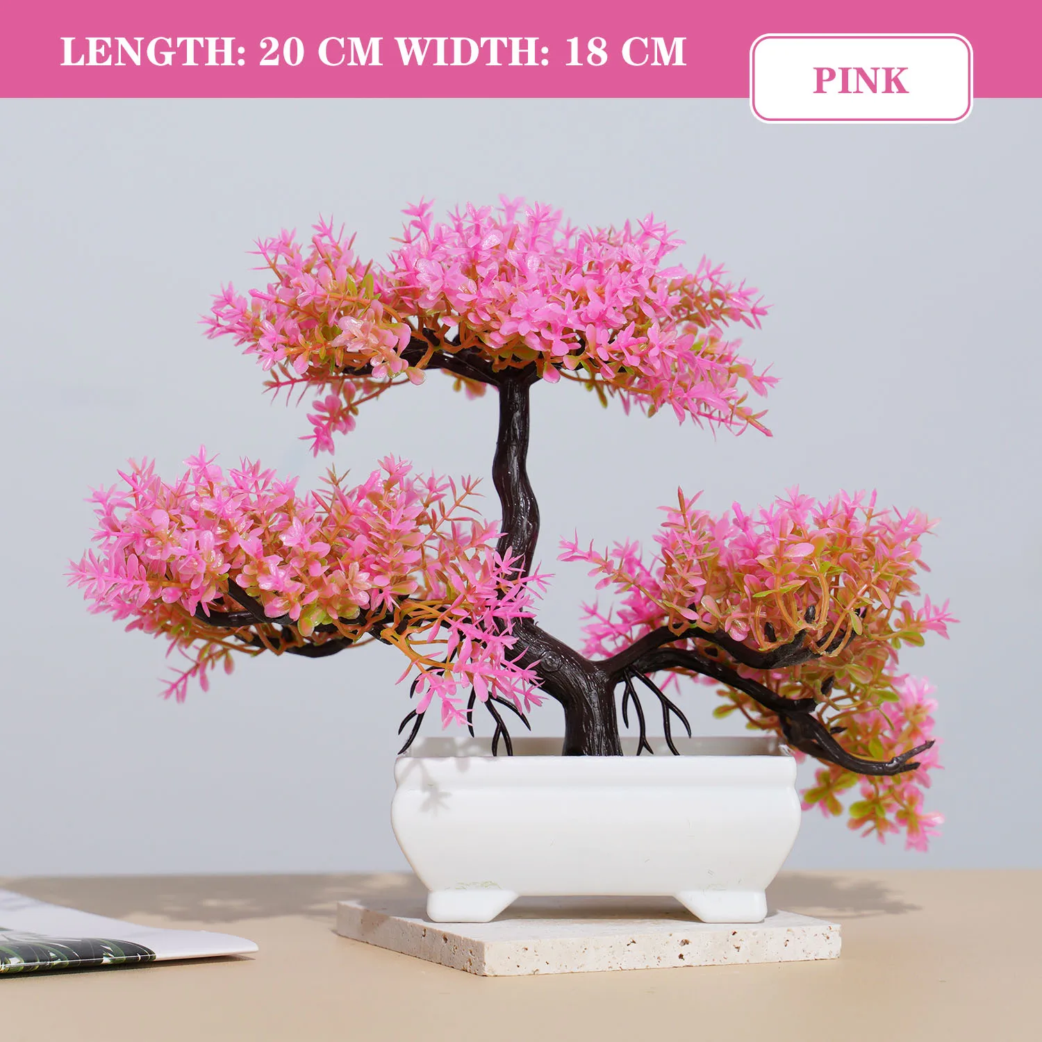 Künstliche Pflanzen Bonsai Kleiner Baum Simulation Topfpflanzen Gefälschte Blumen Tisch Topf Ornamente für Hotel Garten Home Decor planta – Detail 10