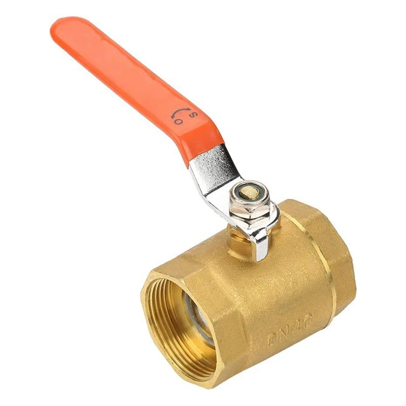 

1 Piece Thread Valve Shutoff Valve Brass Pipe Valve DN40 1-1/2BSP 1.6Mpa For Water Oil Gas