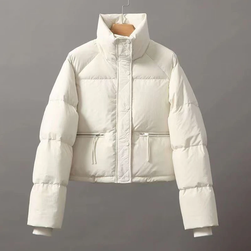 YHWW Chaqueta de Plumas,Chaqueta de plumón para Mujer, Abrigo Largo de  Invierno con Capucha, Abrigo de plumón de Pato Blanco, Abrigo Grueso de  Cuello, Abrigos cálidos para Mujer, Prendas de : 