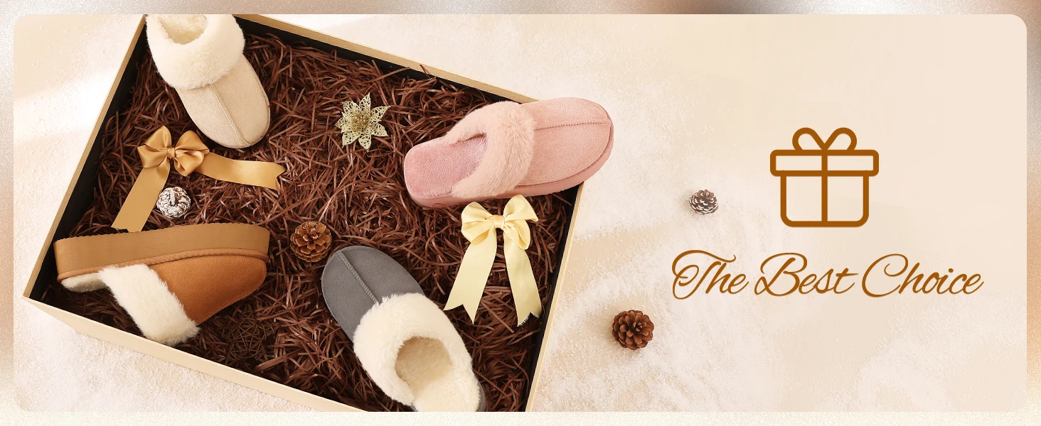 Shevalues Winter-Plüschfutter, Damen-Hausschuhe, dicker Boden, rutschfest, für Zuhause, warme Baumwollschuhe, flauschige, gemütliche Damen-Hausschuhe – Detail 5