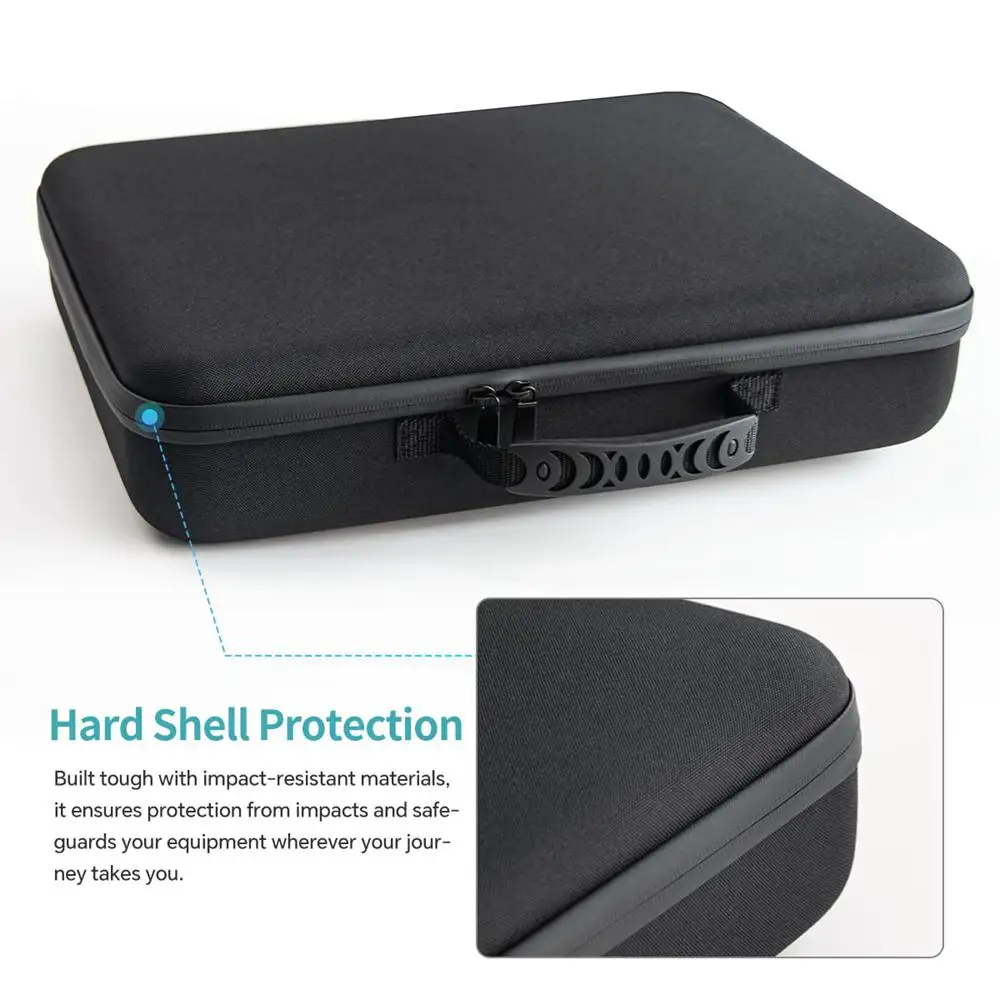 For Starlink Mini Kit Outdoor Hard Carrying Protective Travel Case Portable Storage Bag With Multiple Compartments 2
