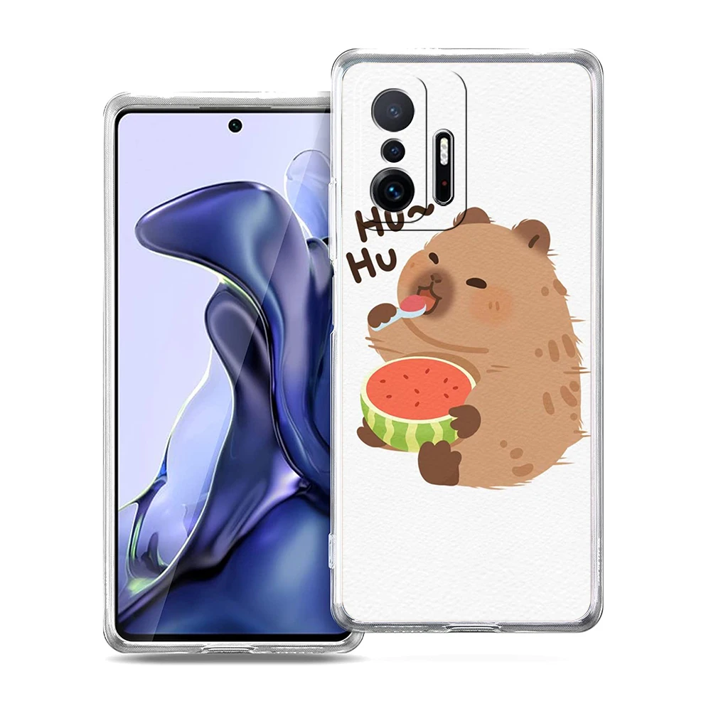 Capybara Cartoon Soft Transparent Phone Case