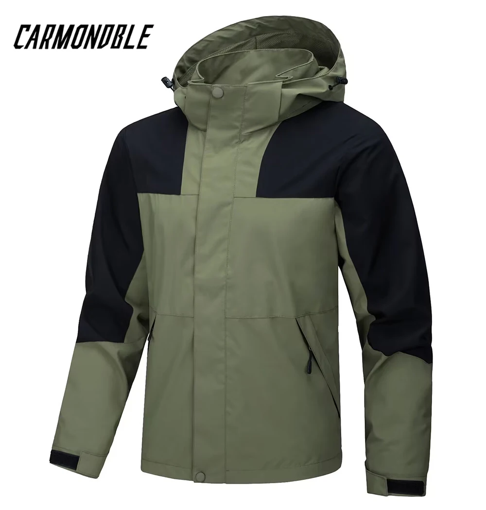 CARMONDBLE Men's Outerwear Mountain Bike Waterproof Coat Cycling Jacket Road MTB Bicycle Clothing Jaqueta Corta Vento Masculino